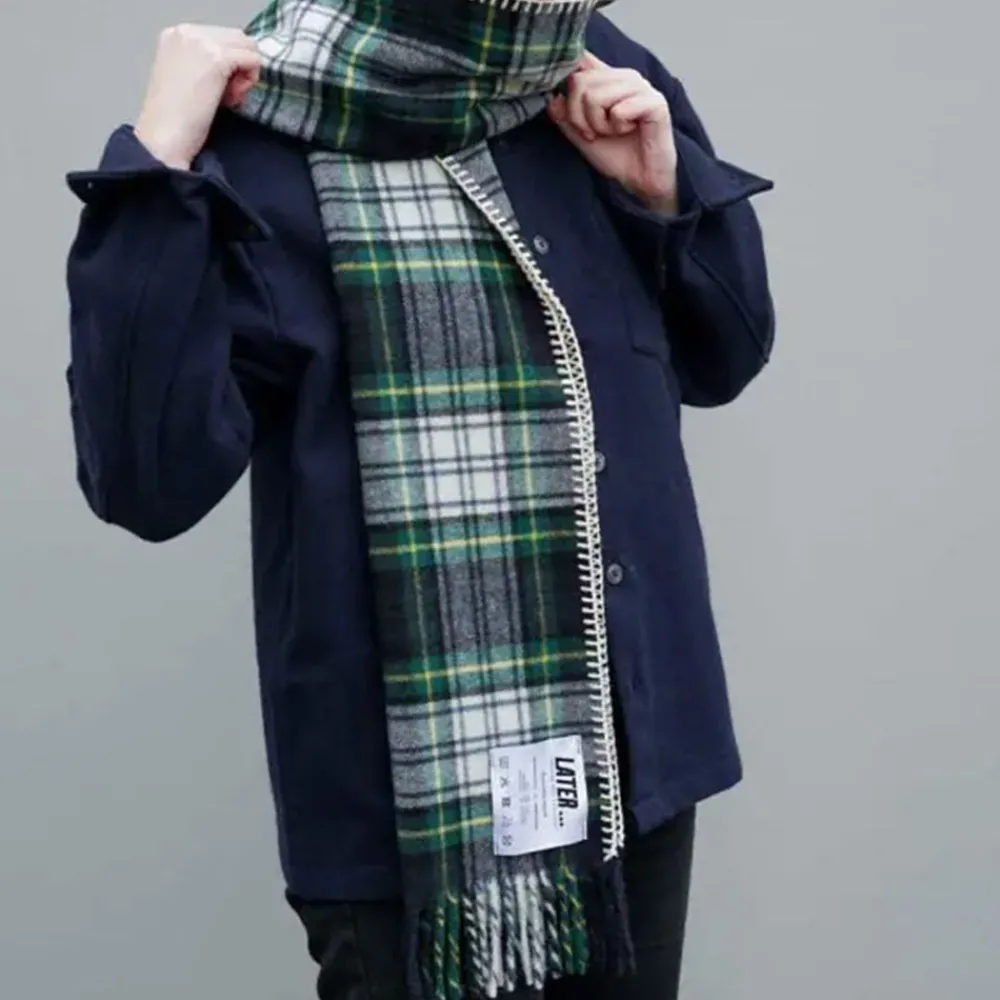 New Later - Echarpe Tartan - Vert