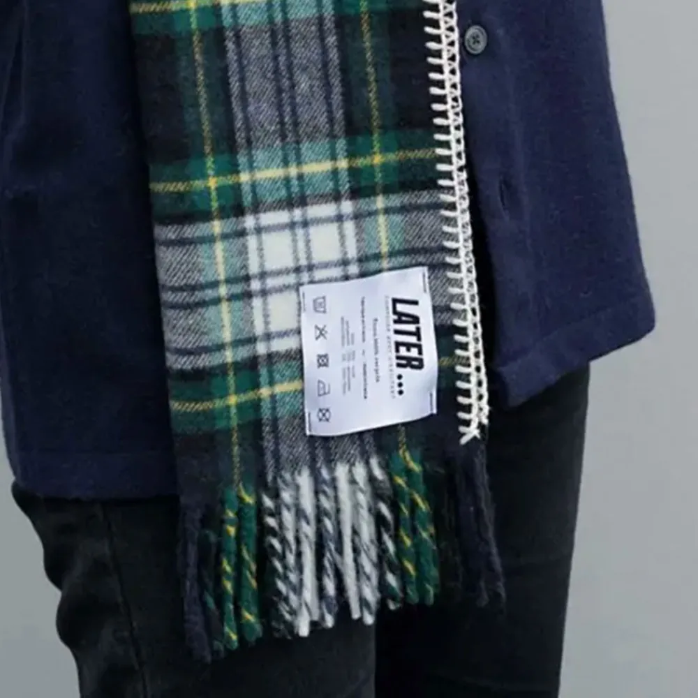 New Later - Echarpe Tartan - Vert