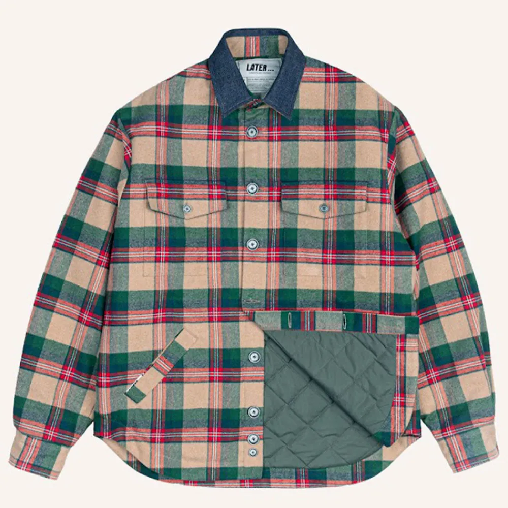 Fashion Later - Veste Matelassée - Vert/Rouge