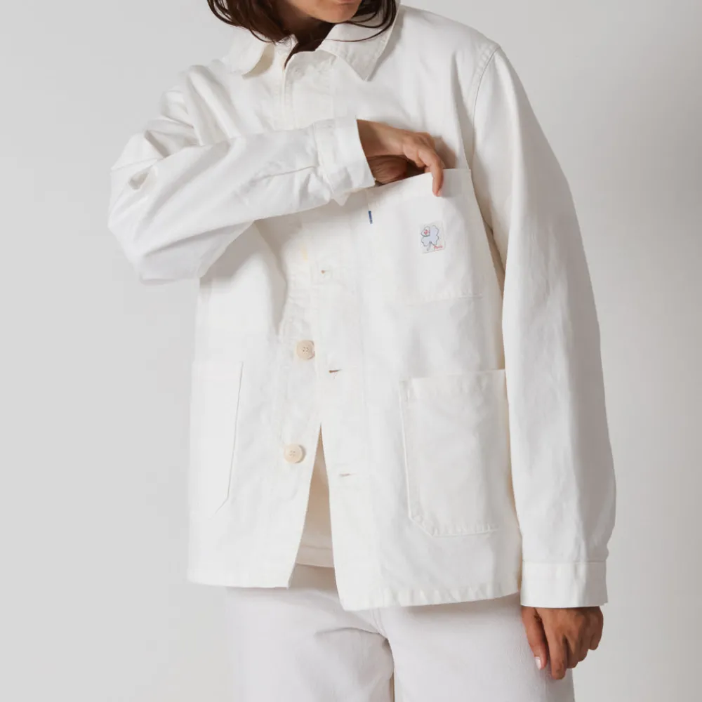 Shop NN07 Le Laboureur x NN. 07 x Merci - Veste Tréfle Coeur - Blanc