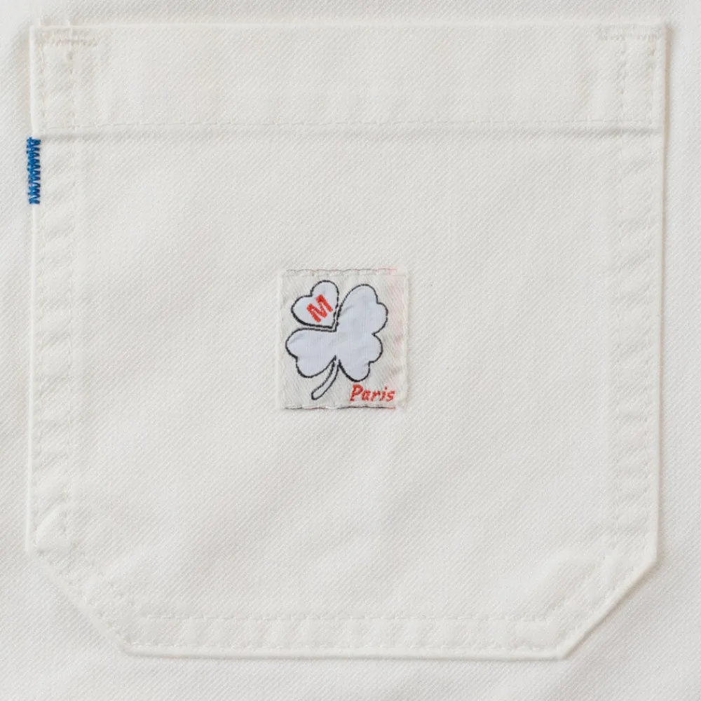 Shop NN07 Le Laboureur x NN. 07 x Merci - Veste Tréfle Coeur - Blanc