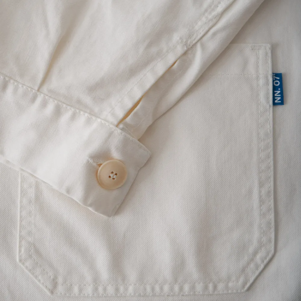 Shop NN07 Le Laboureur x NN. 07 x Merci - Veste Tréfle Coeur - Blanc