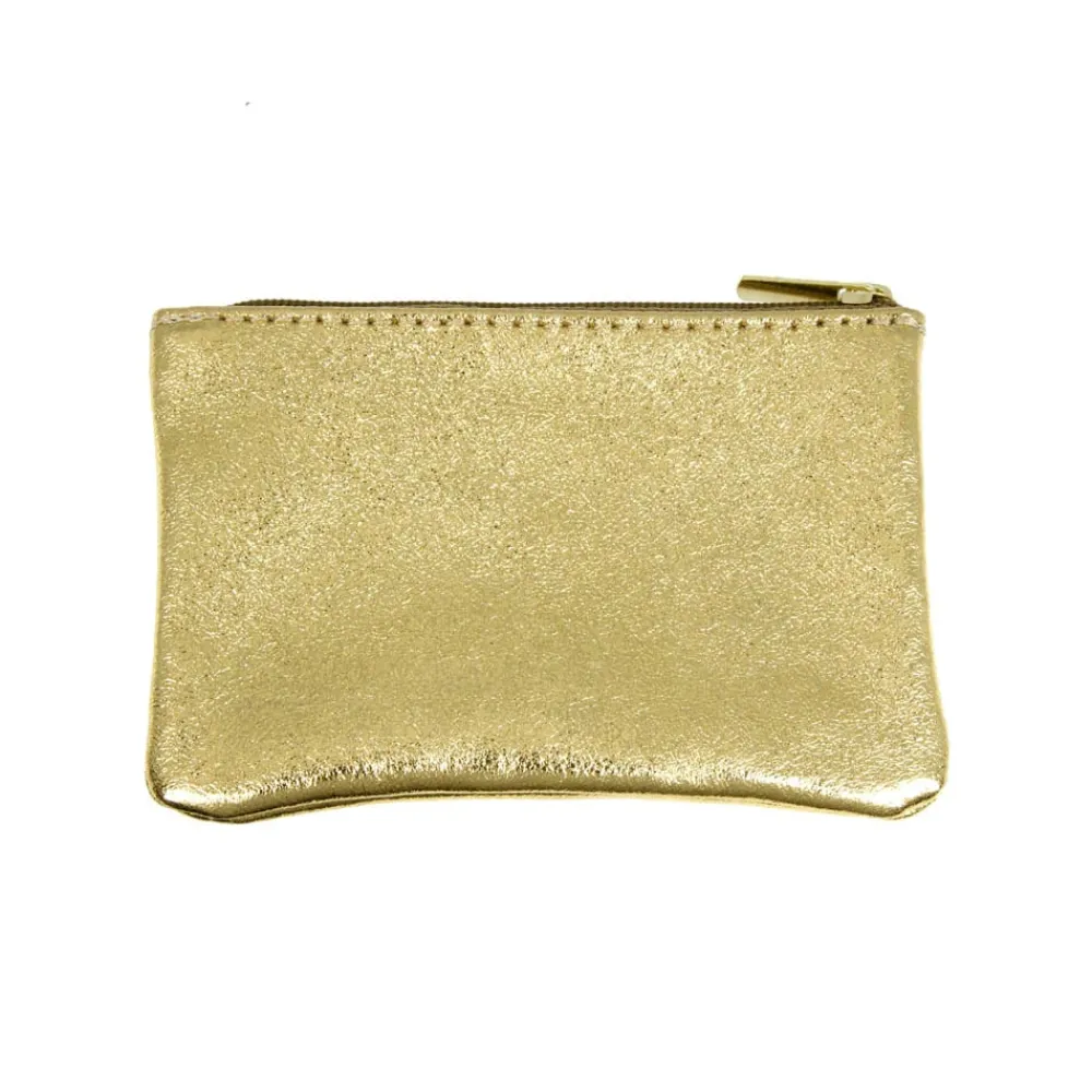 Best Sale Les Cleias Les Cléias - Pochette Zippée S - Doré