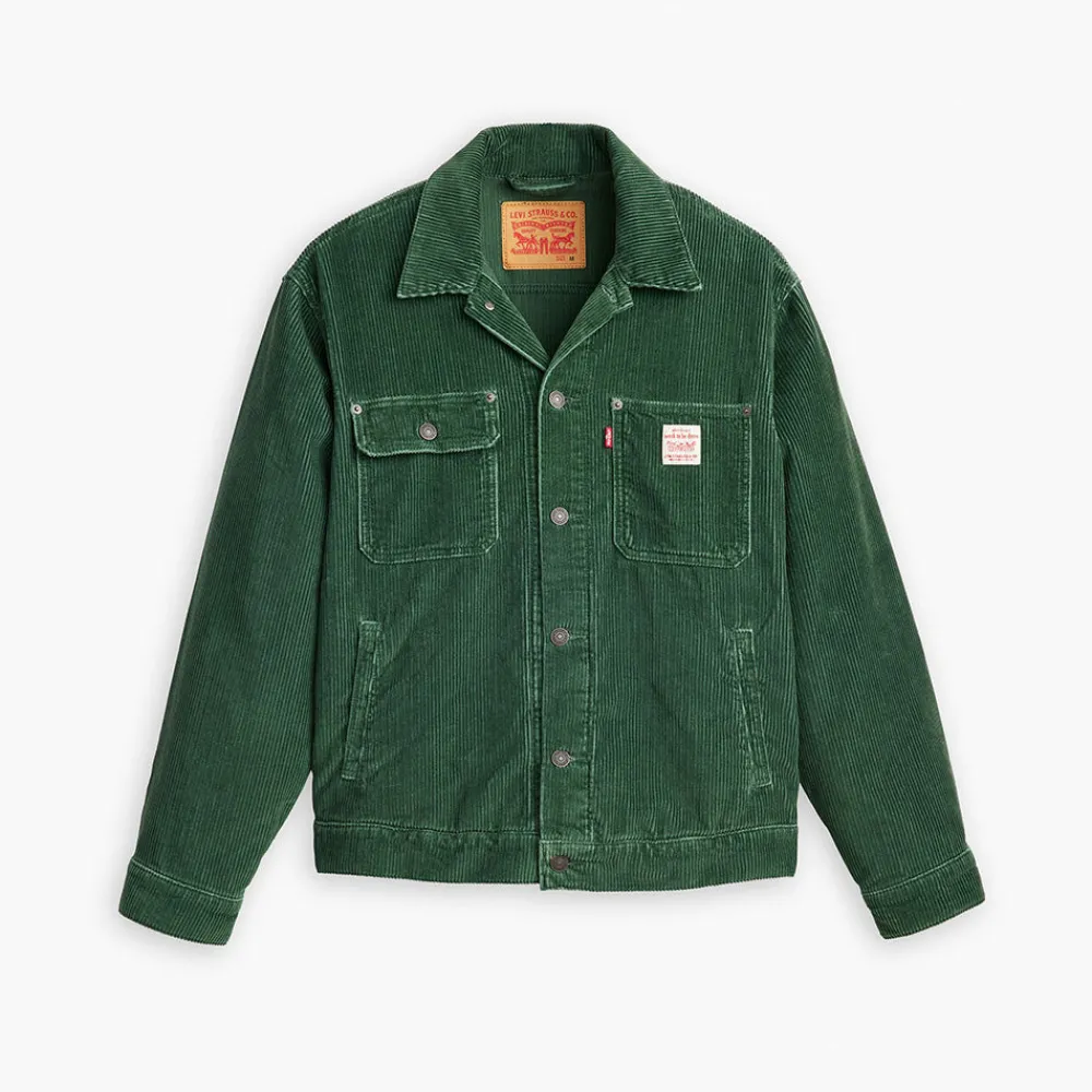 Cheap Levis Levi's - Veste Trucker Velours Sunrise - Vert