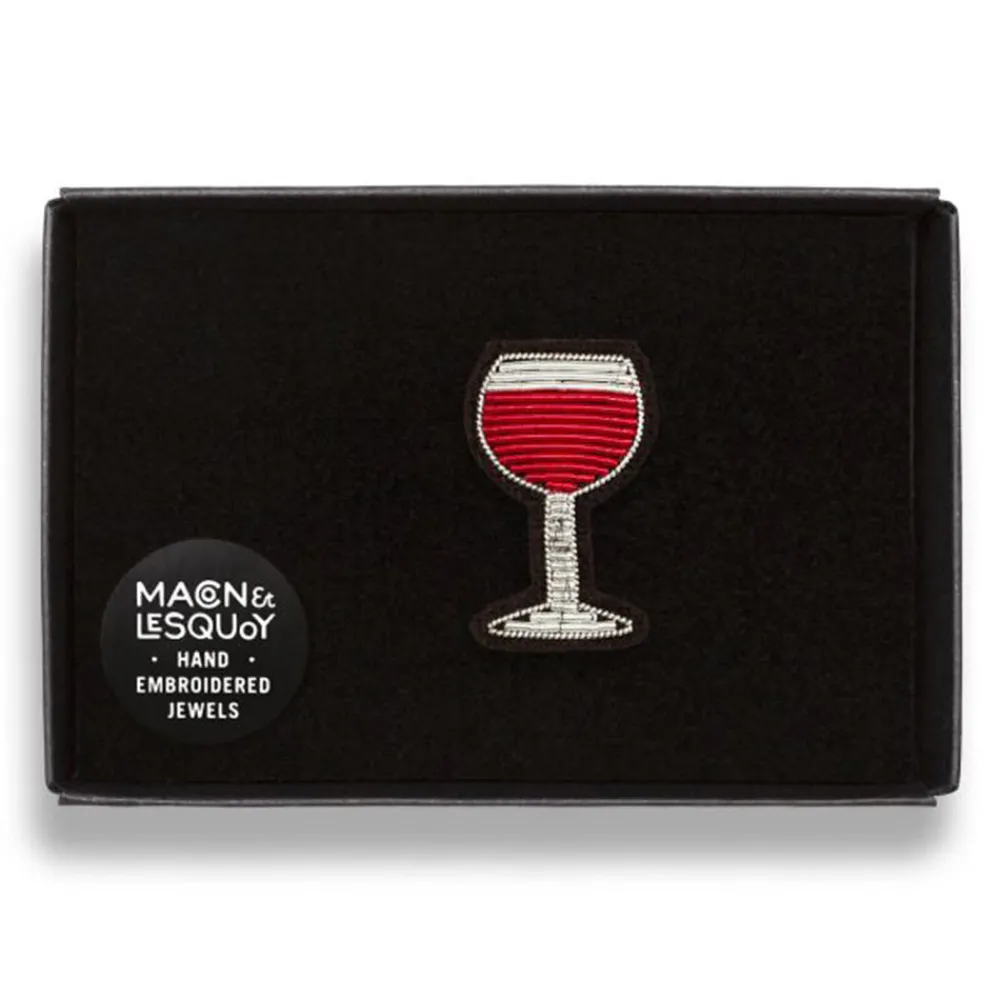 Hot MACON & LESQUOY Macon & Lesquoy - Broche - Verre de vin rouge