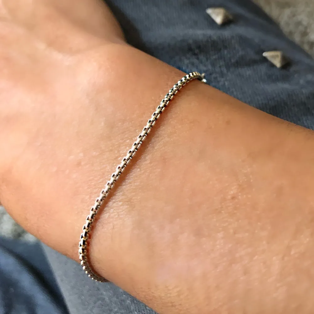 Cheap MARA SCALISE - Bracelet Thin Box Chain - Silver