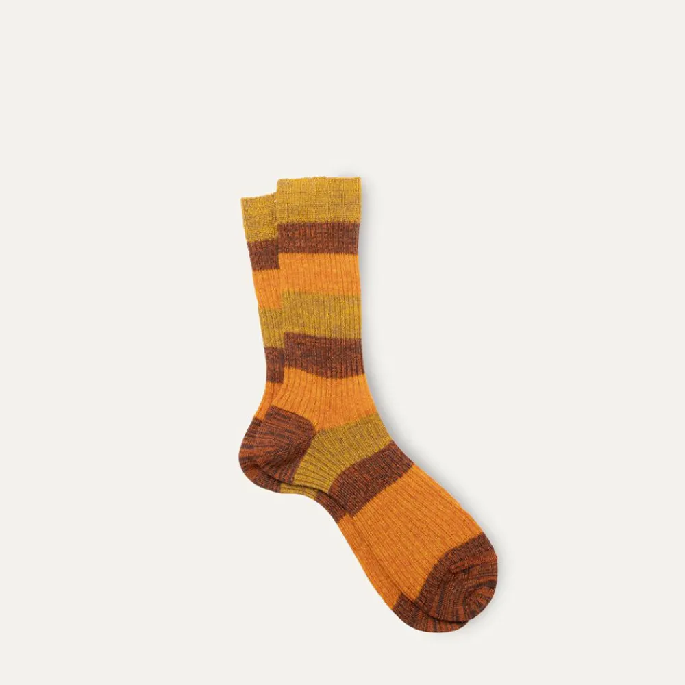 Cheap Maria La Rosa - Chaussettes rayés - Marron