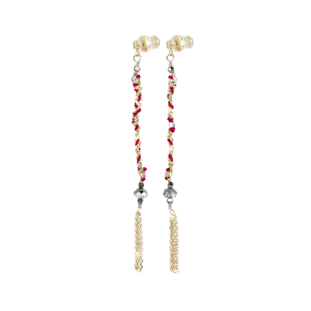 Online MARIE LAURE CHAMOREL - Boucles d'oreilles n°815 - Gold Red