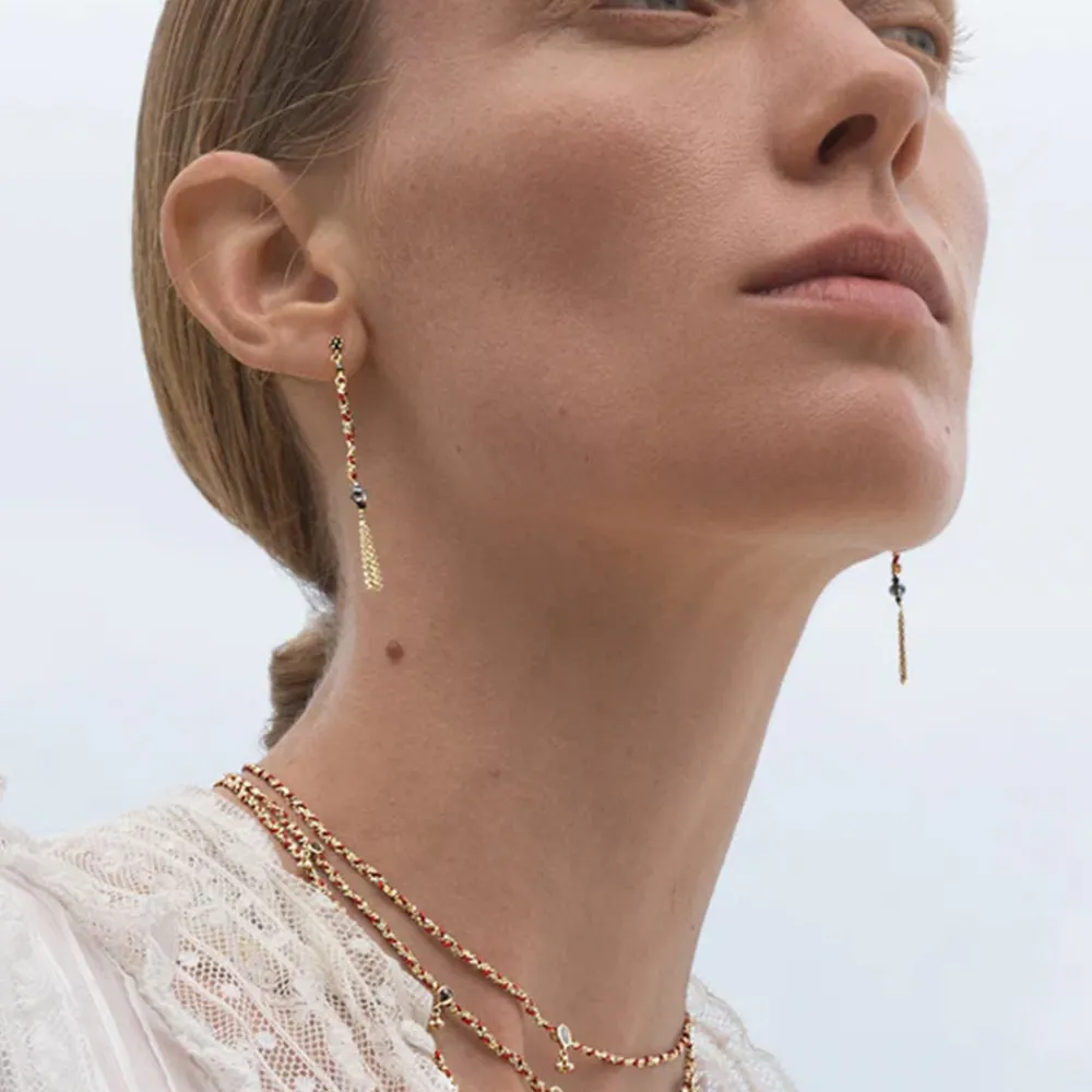 Online MARIE LAURE CHAMOREL - Boucles d'oreilles n°815 - Gold Red