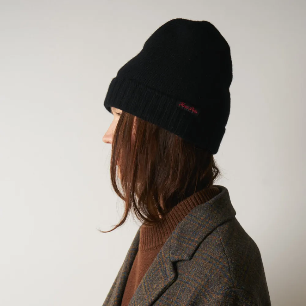 Online ST01 Merci - Bonnet en laine et cachemire - Noir & Rouge
