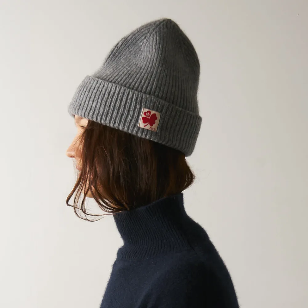 Best Sale MA01 Merci - Bonnet Lucky - Gris & Rouge