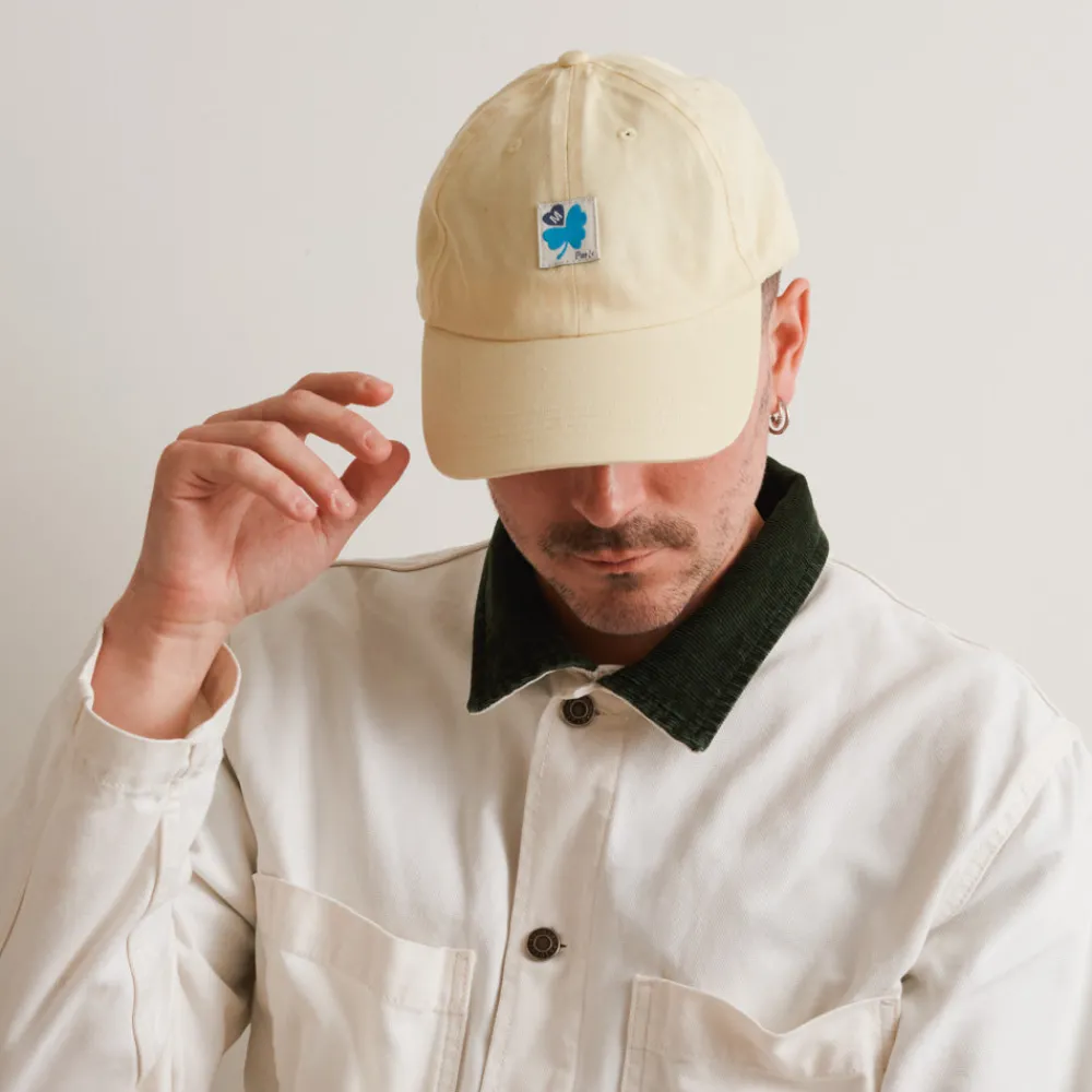 Shop M05 Merci - Casquette Trèfle Patch - Jaune