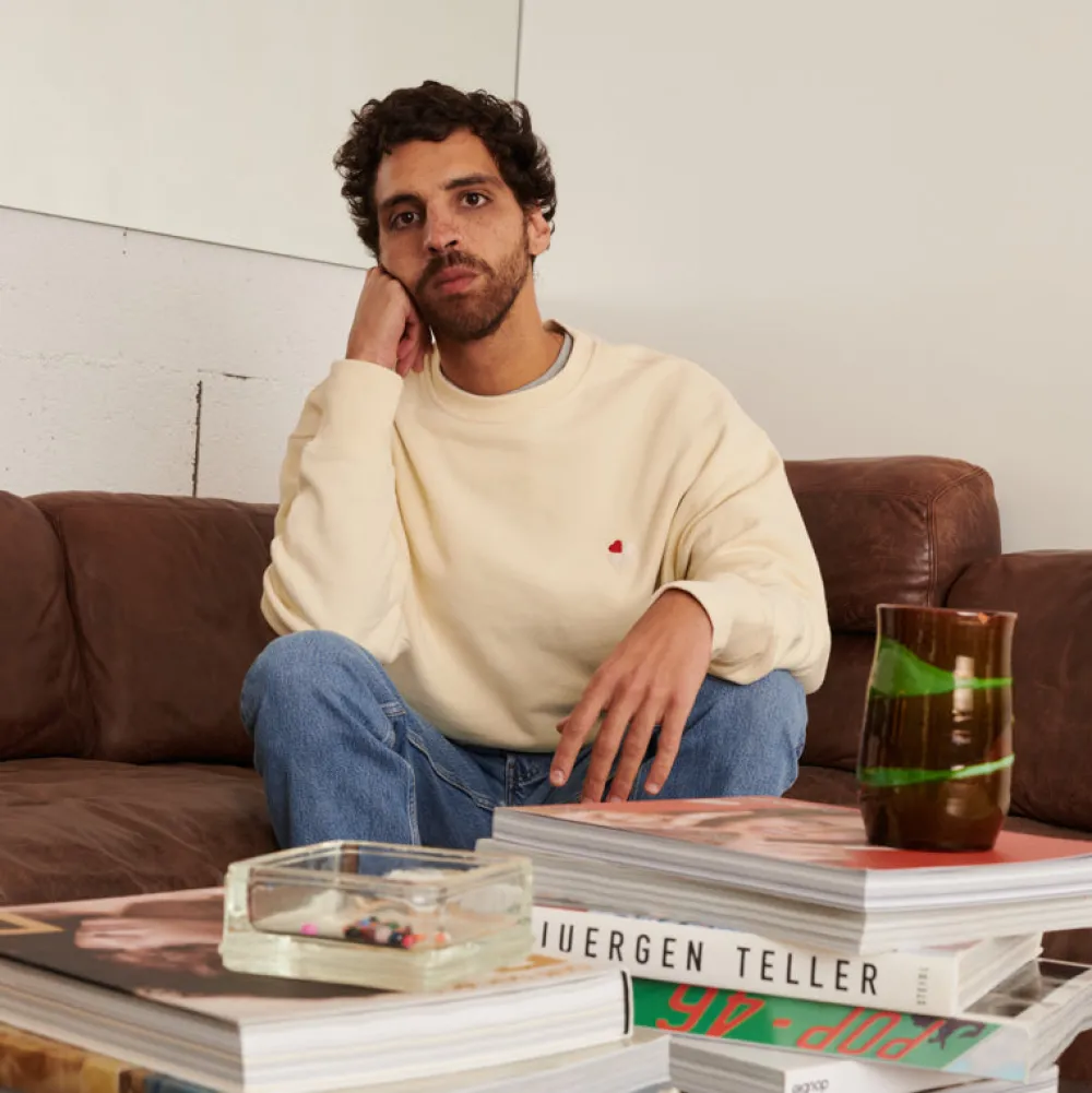 Best MJ01 Merci - Crewneck Charles - Beige