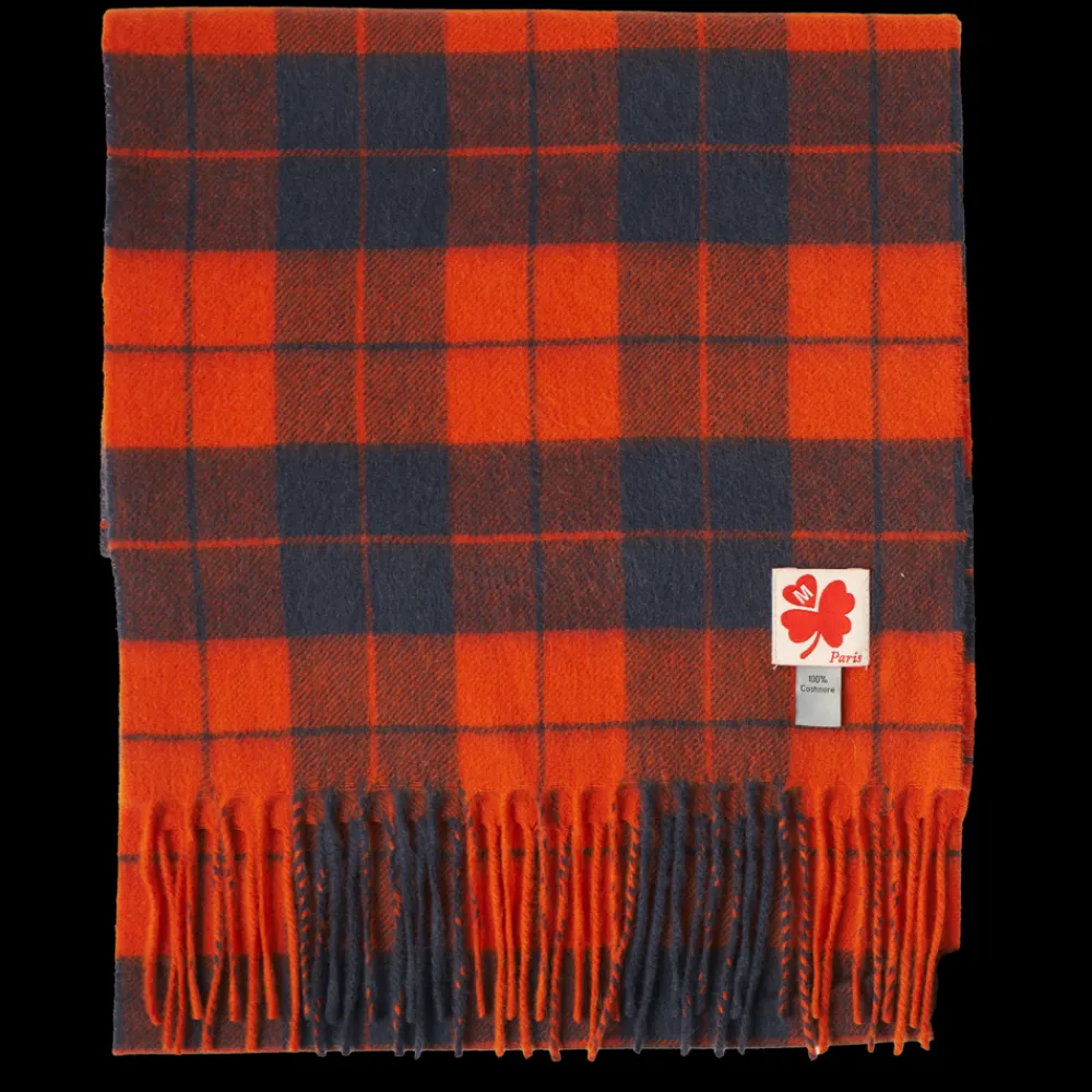 Hot JE01 Merci - Echarpe en cachemire Harry - Rouge Tartan