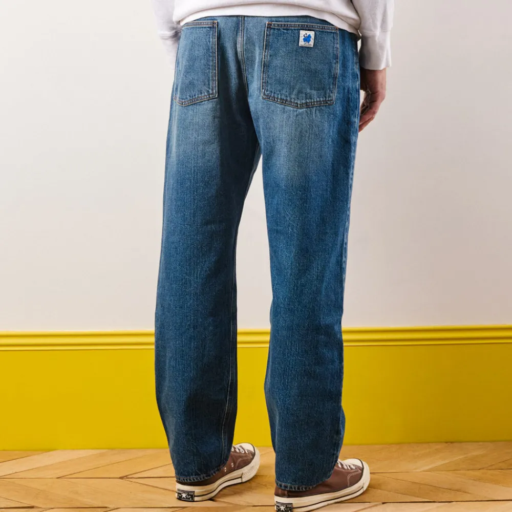 Cheap KE01 Merci - Jeans Droit Trèfle - Stonewash