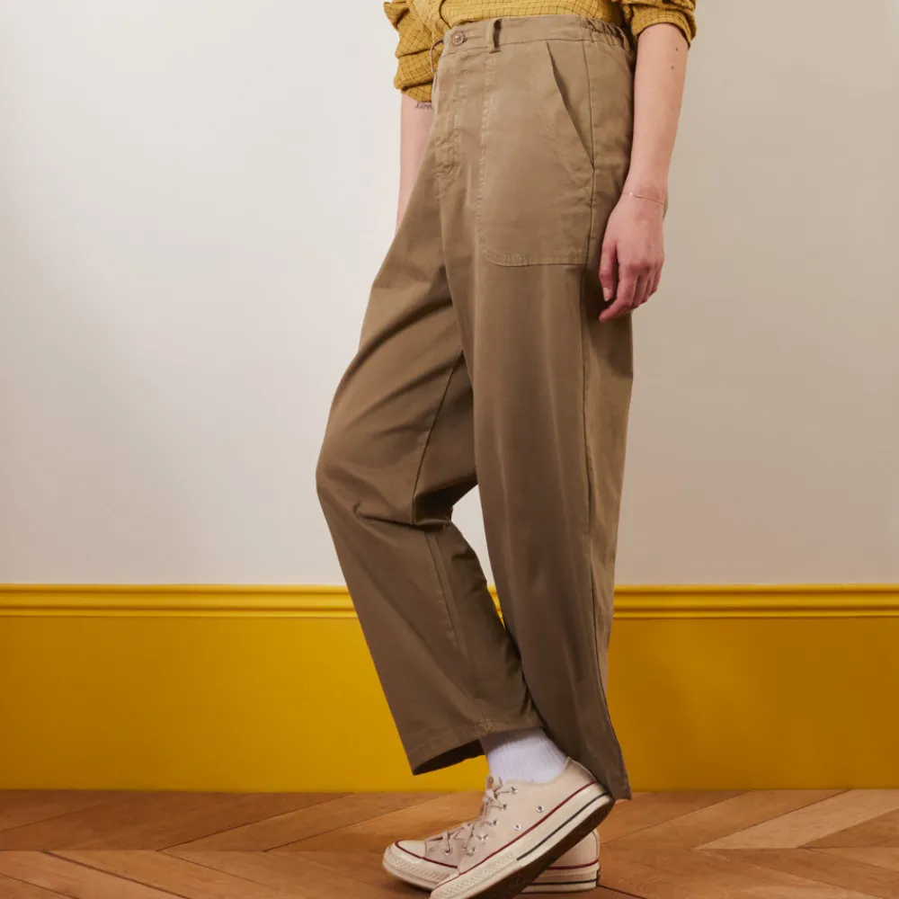 New J01 Merci - Pantalon Pauline - Kaki