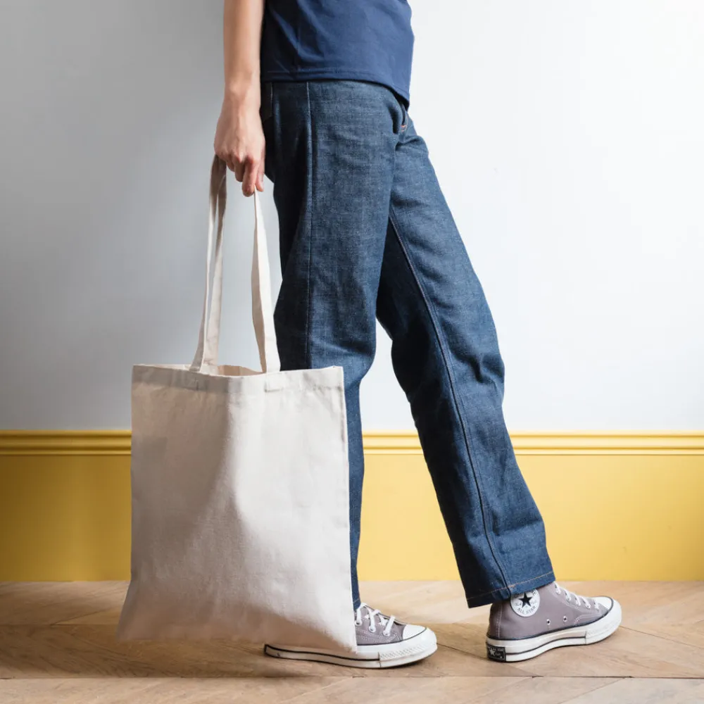 Best M05 Merci - Sac Tote Bag College Non Merci - Bleu