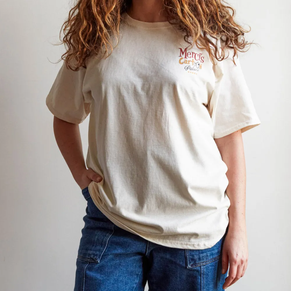 Clearance Merci - T-Shirt Cartoon Palace - Ecru