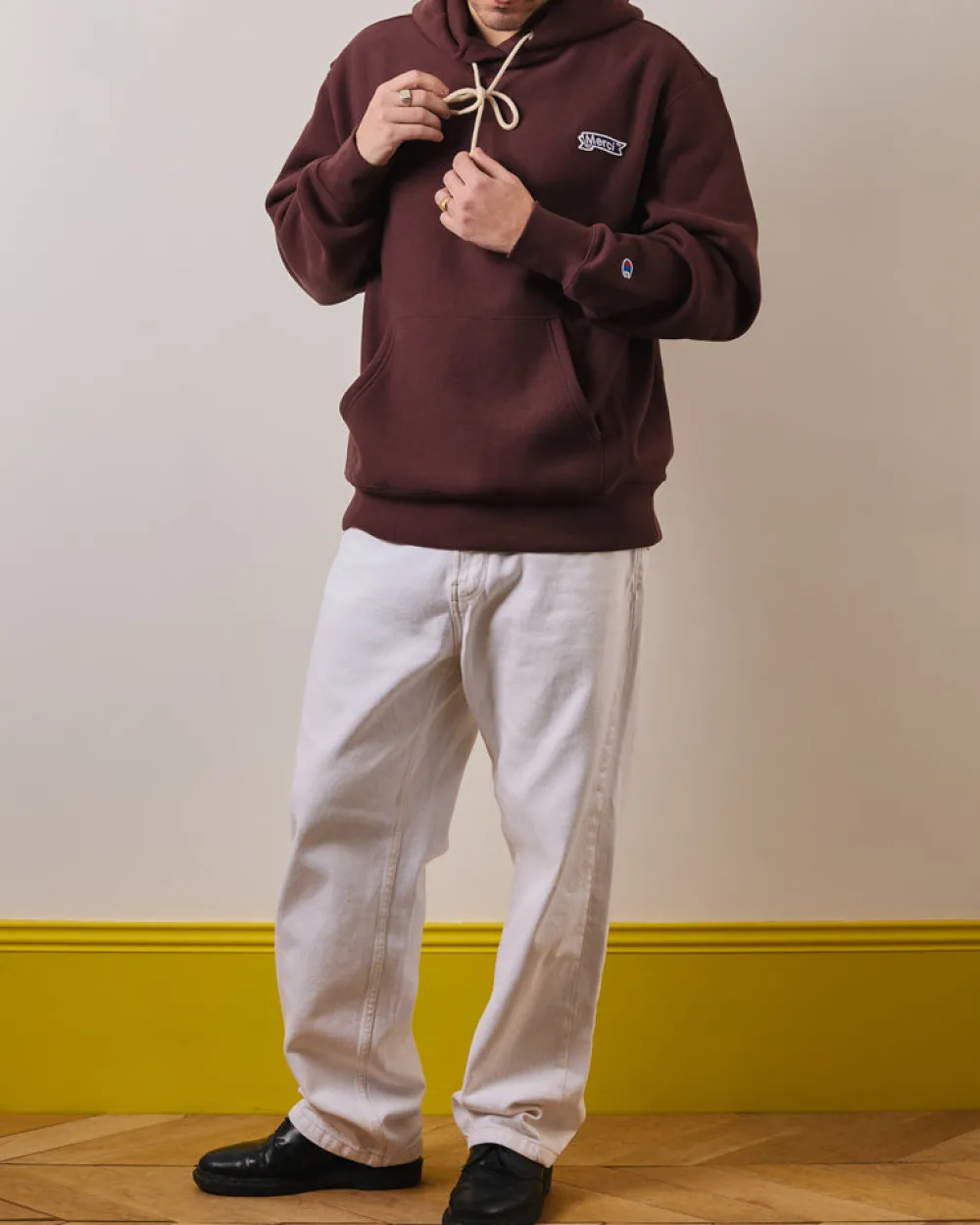 Best CHAMPION Merci x - Sweat à Capuche - Marron