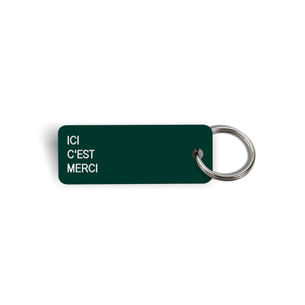 Best Sale Various Keytags Merci x - Porte-clé "Ici C'est Merci" - Vert