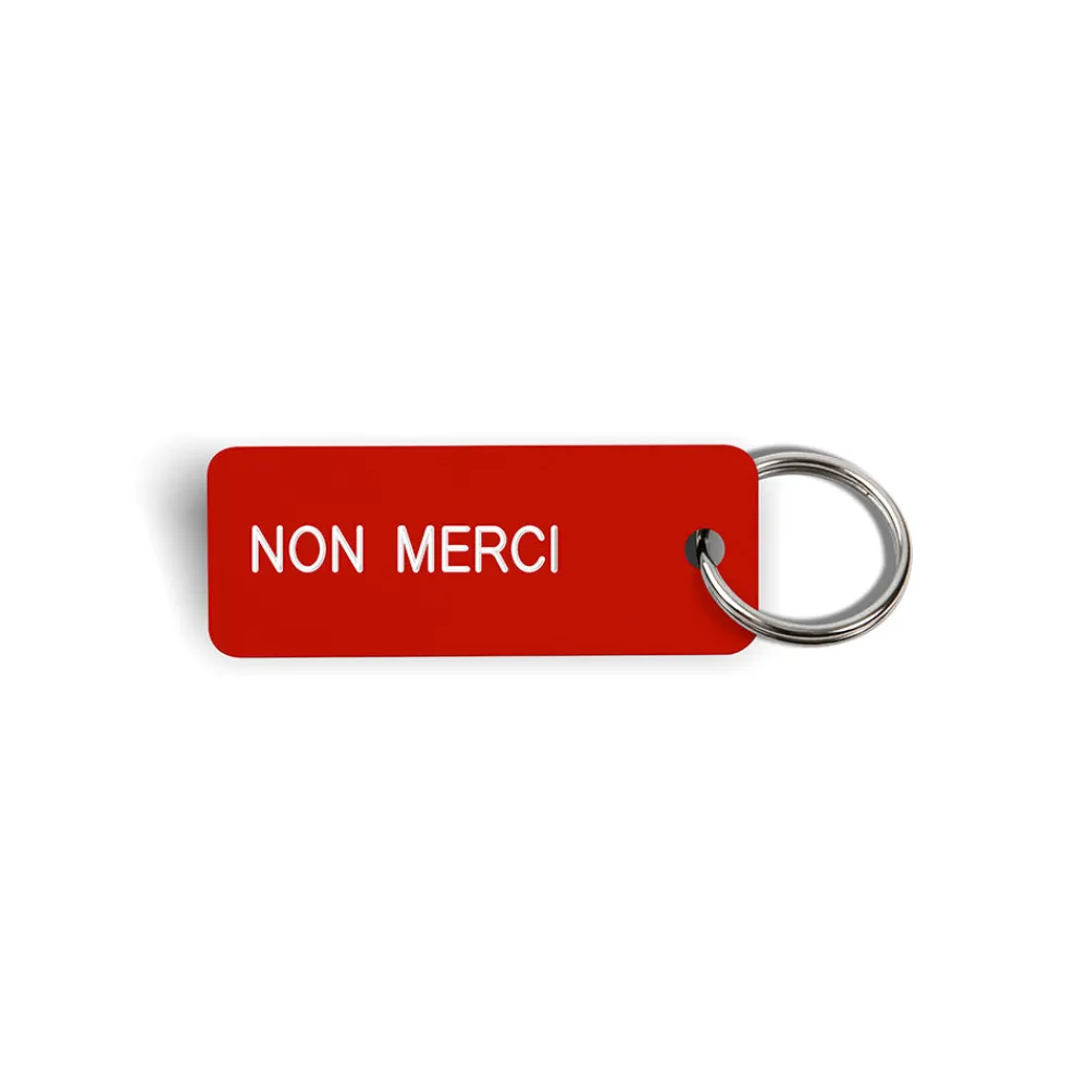 Sale Various Keytags Merci x - Porte-clé "Non Merci" - Rouge