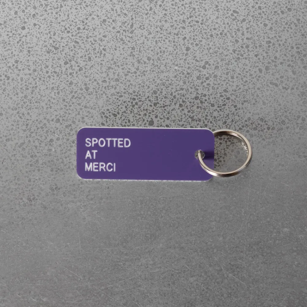 Online Various Keytags Merci x - Porte-clé "Spotted at Merci" - Violet