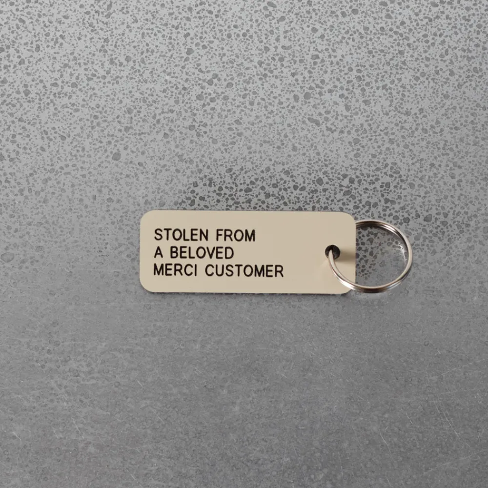 Best Sale Various Keytags Merci x - Porte-clé "Stolen From a Beloved" - Beige