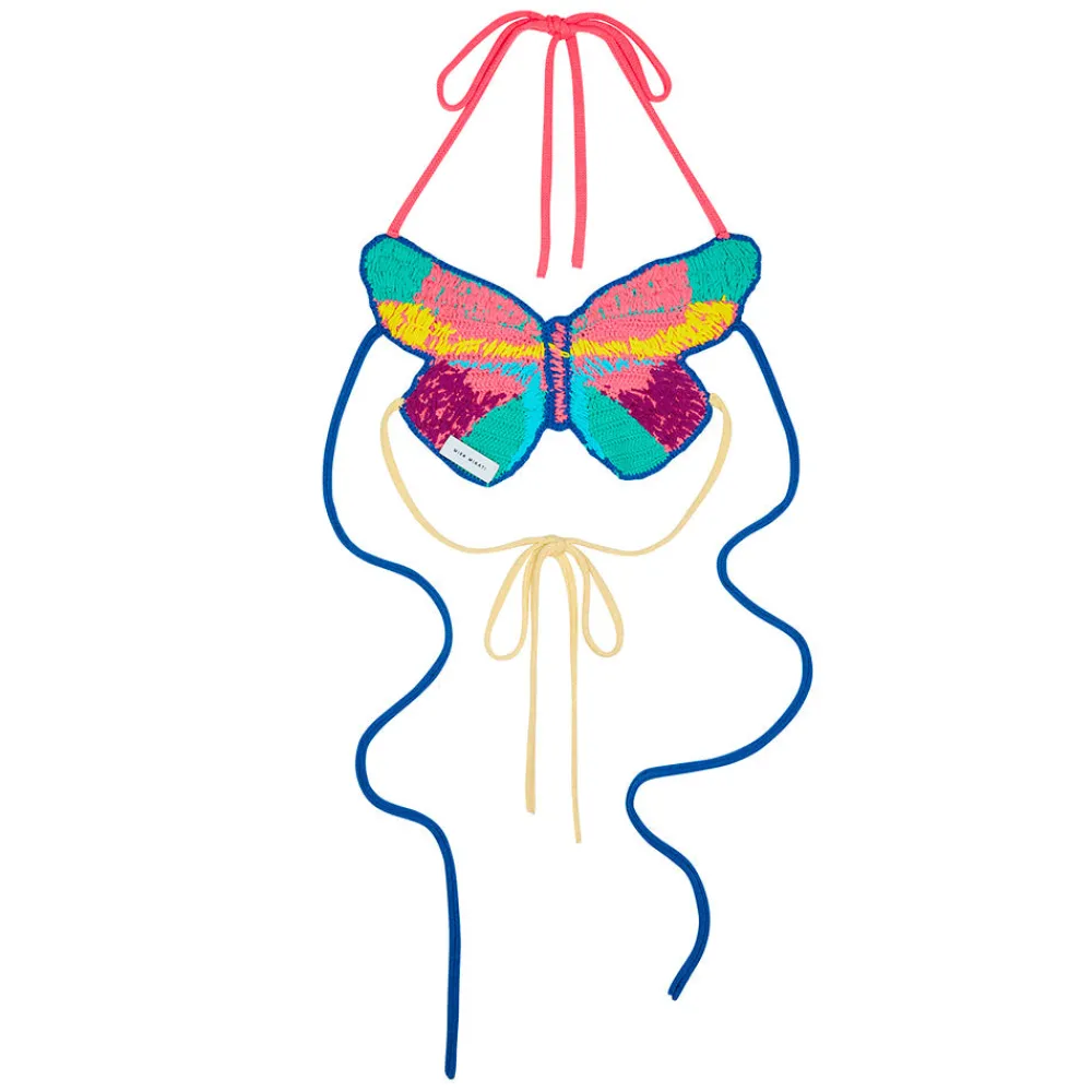 Outlet Mira Mikati - Top Papillon - Rose