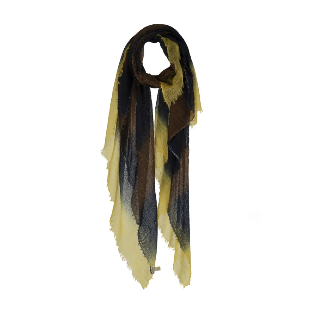 Best Sale MIRROR IN THE SKY - Foulard St Tropez - Rayures Jaune