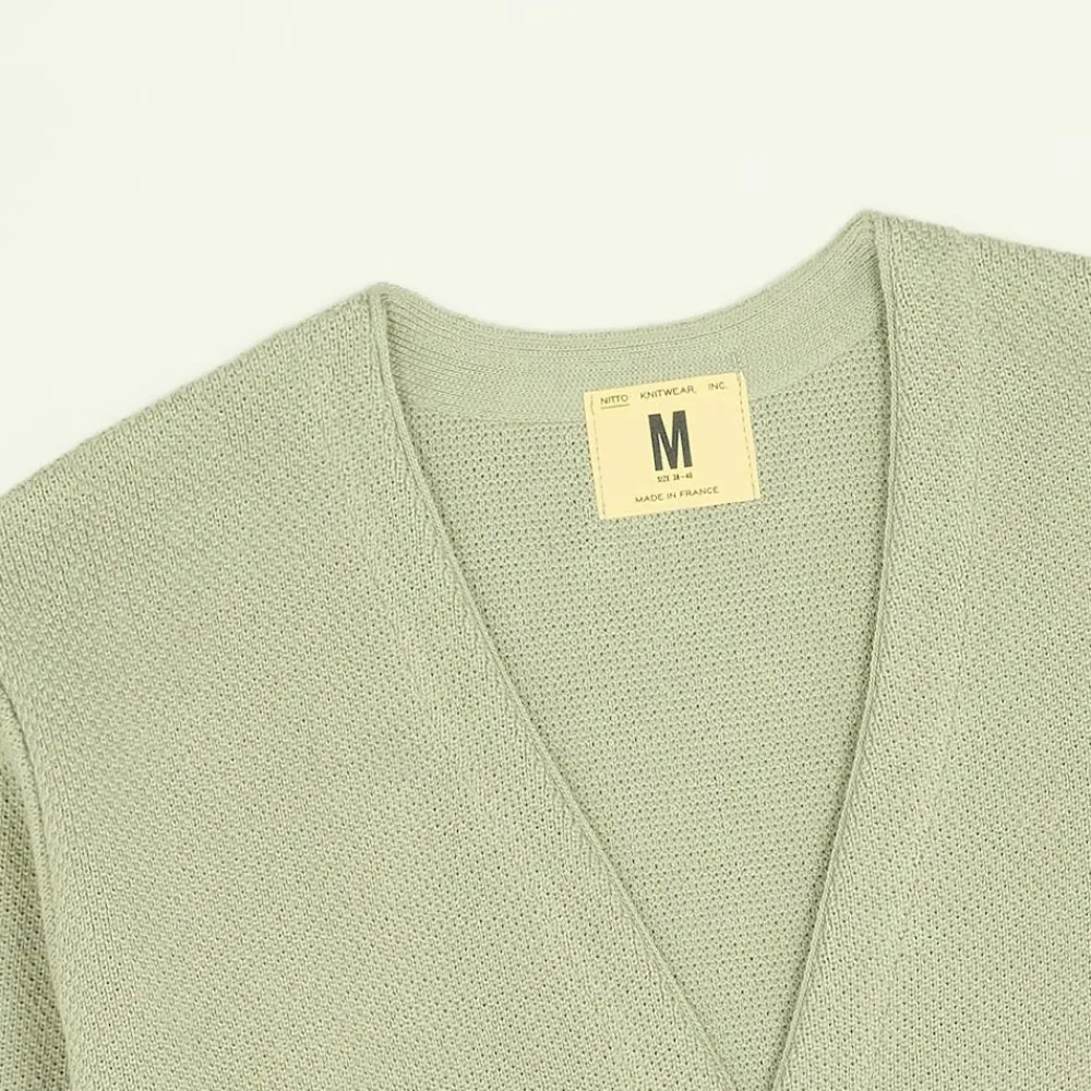 Discount NITTO KNITWEAR - Cardigan Youri - Olive