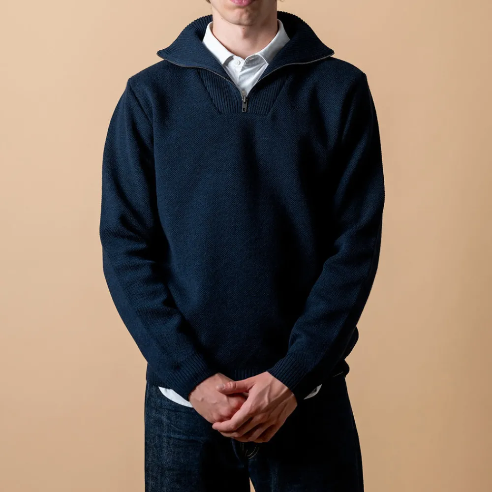 Sale NITTO KNITWEAR - Pull Youri Camionneur - Marine