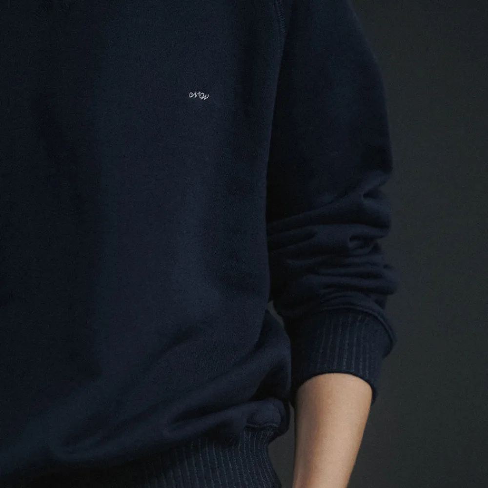 Hot Nothing Written - Sweat Vintage - Marine