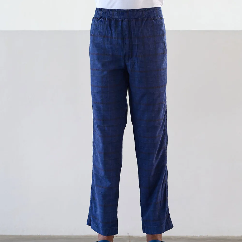 Outlet Original Madras Trading Co - Pantalon N65 Lax Drawstring - Bleu
