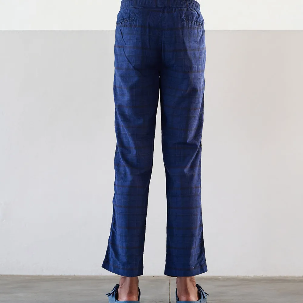 Outlet Original Madras Trading Co - Pantalon N65 Lax Drawstring - Bleu
