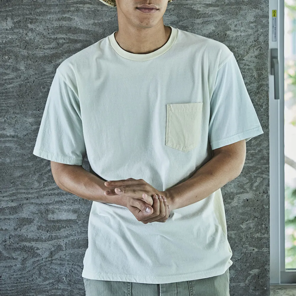 Flash Sale OrSlow - T-shirt 4 Tone Pocket - Vert clair