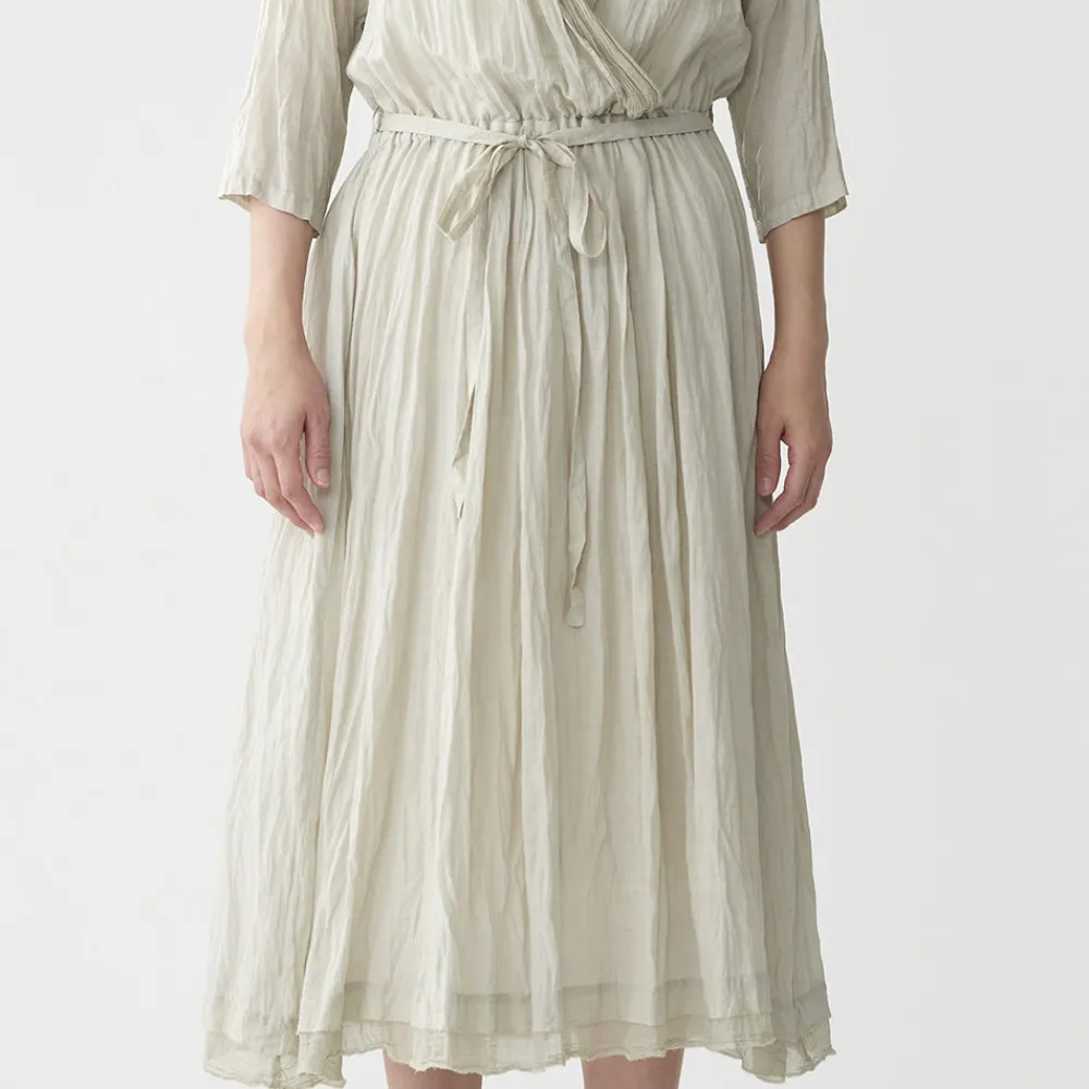 Shop PAS DE CALAIS - Robe ceinturée - Pale vert