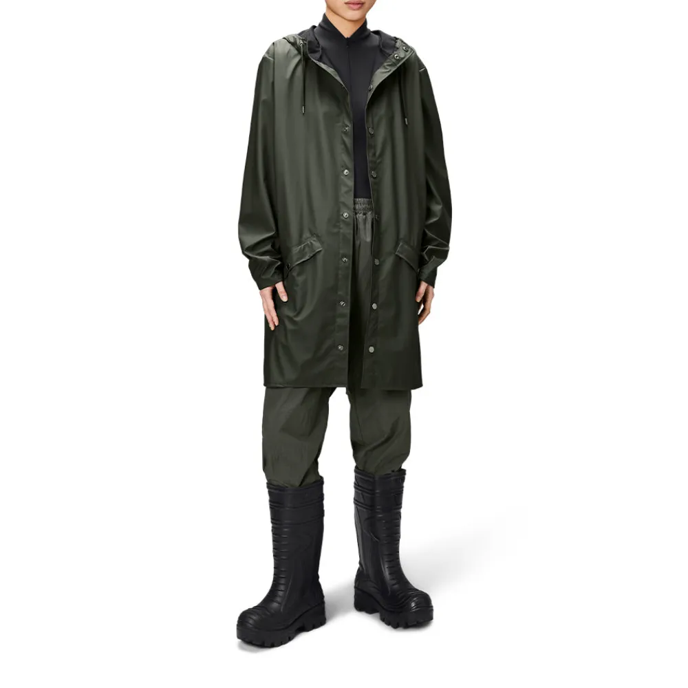 Clearance Rains - Veste Imperméable Longue - Vert