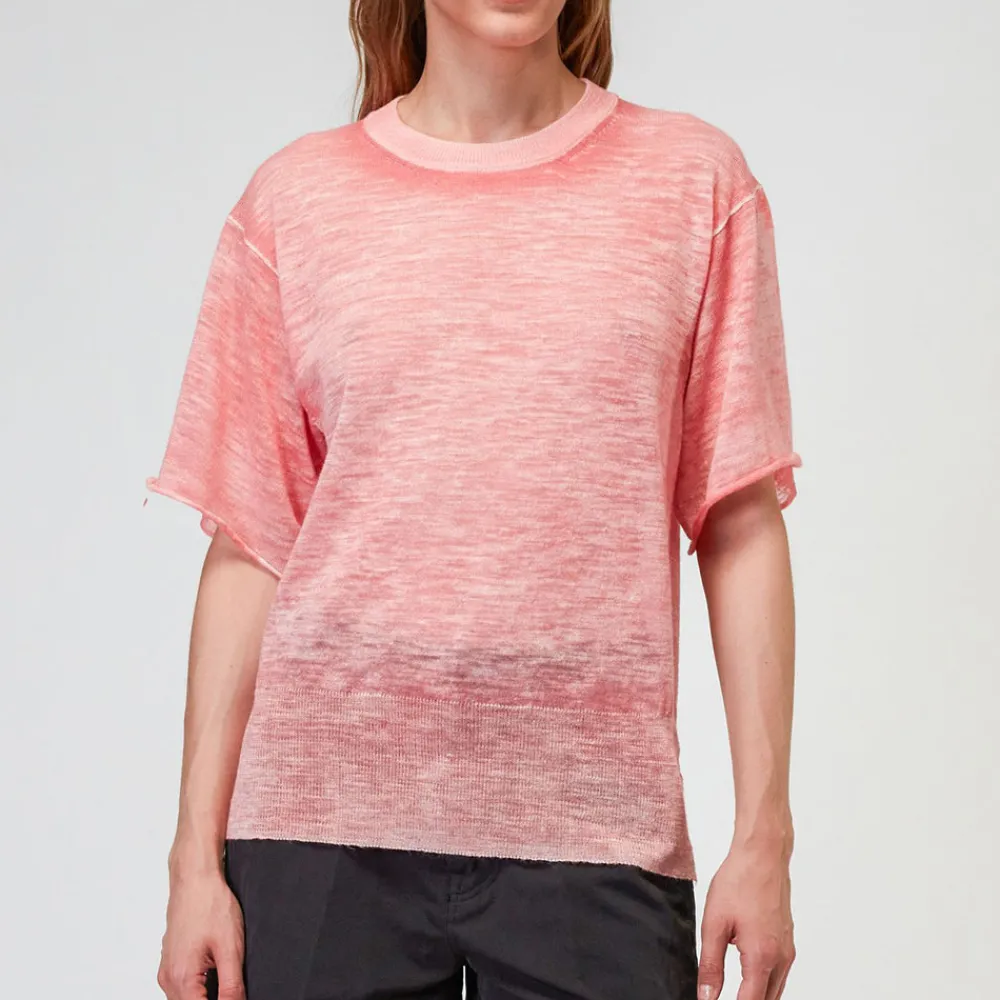 New Roberto Collina - T- Shirt - Rose