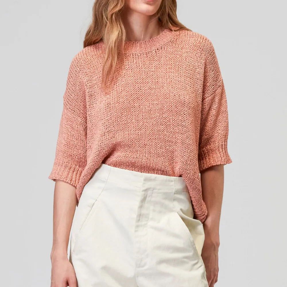 Flash Sale Roberto Collina - T-Shirt en Maille - Peche