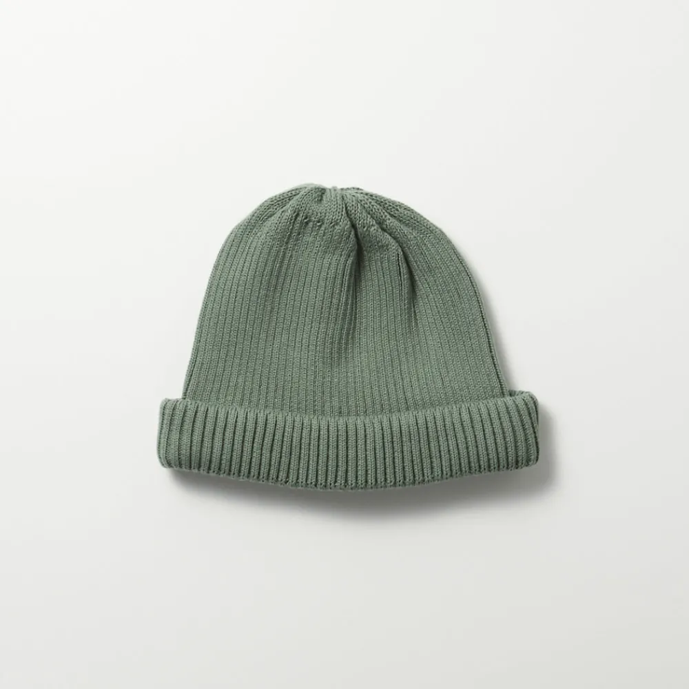 New Rototo - Bonnet enroulé - vert olive
