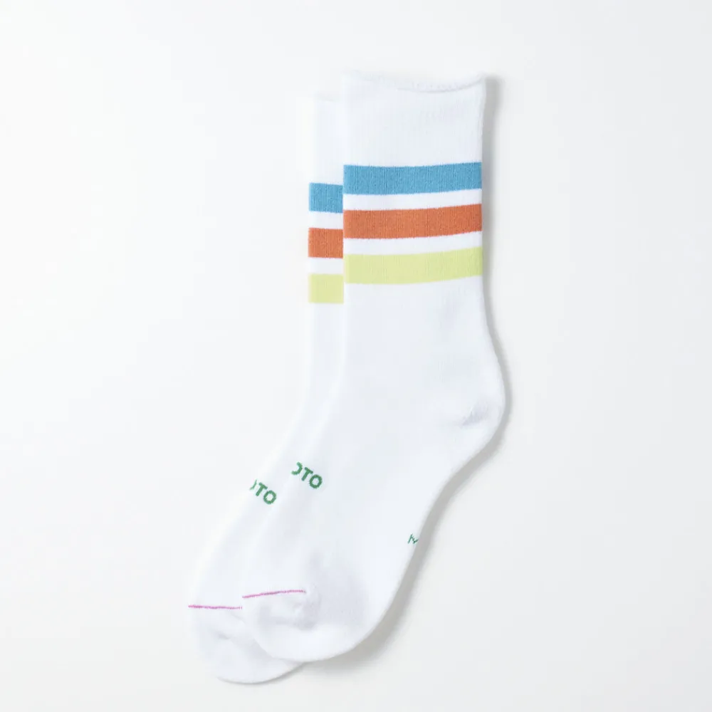 Hot ROTOTO - Chaussettes 3 bandes - Bleu/Orange/Vert