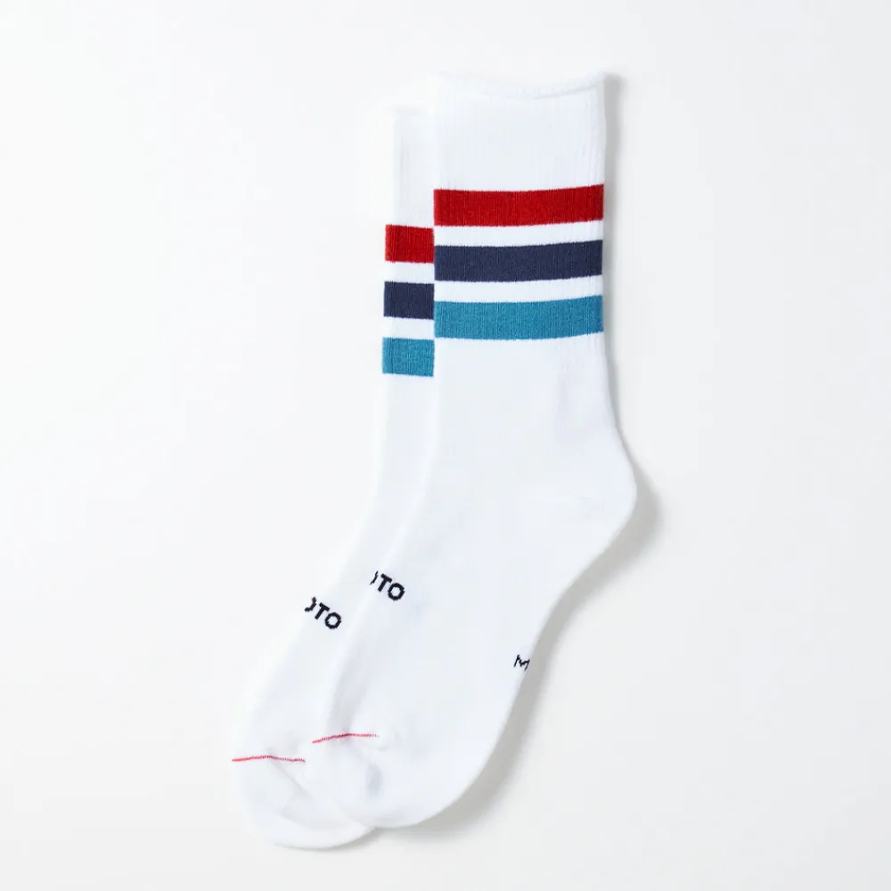 Best Sale ROTOTO - Chaussettes 3 bandes - Rouge/Marine/Bleu