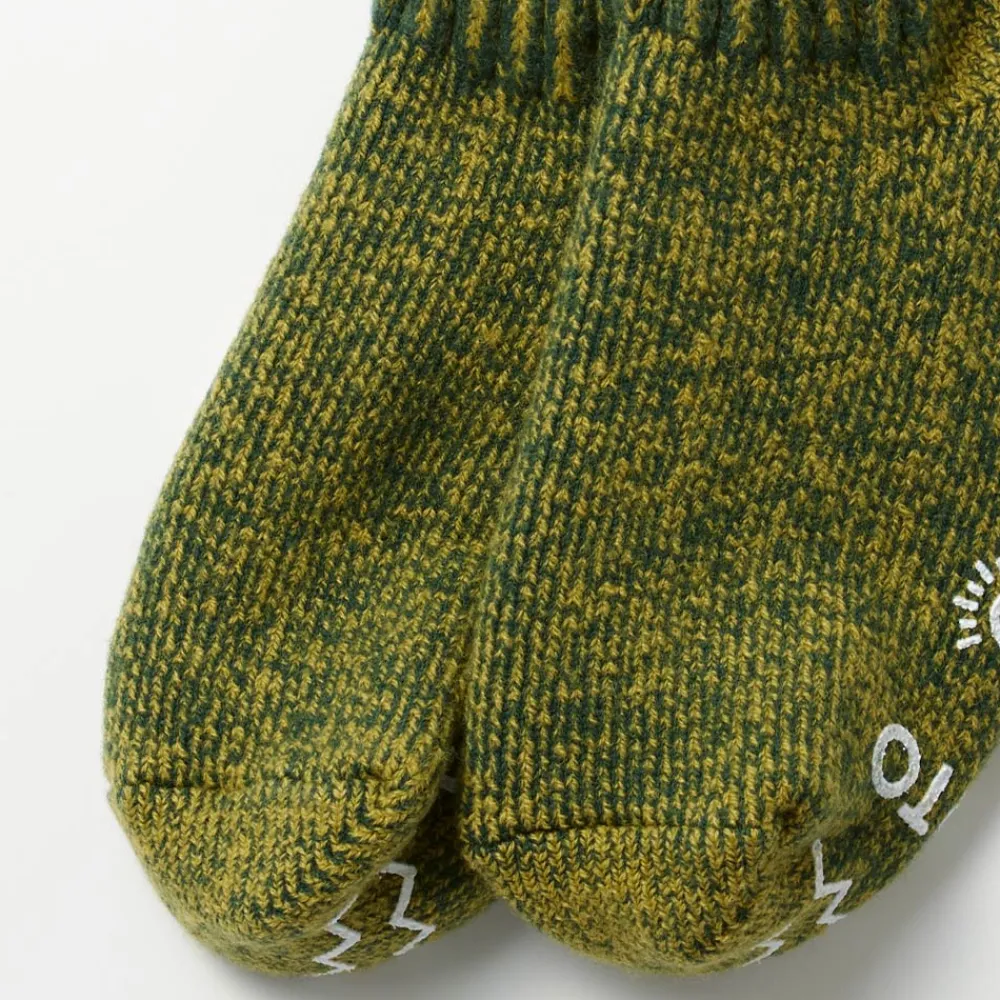 New Rototo - Chaussettes Chiné - Vert