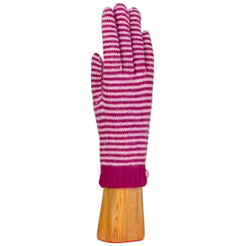 Outlet Santacana - Gants rayés - Rose