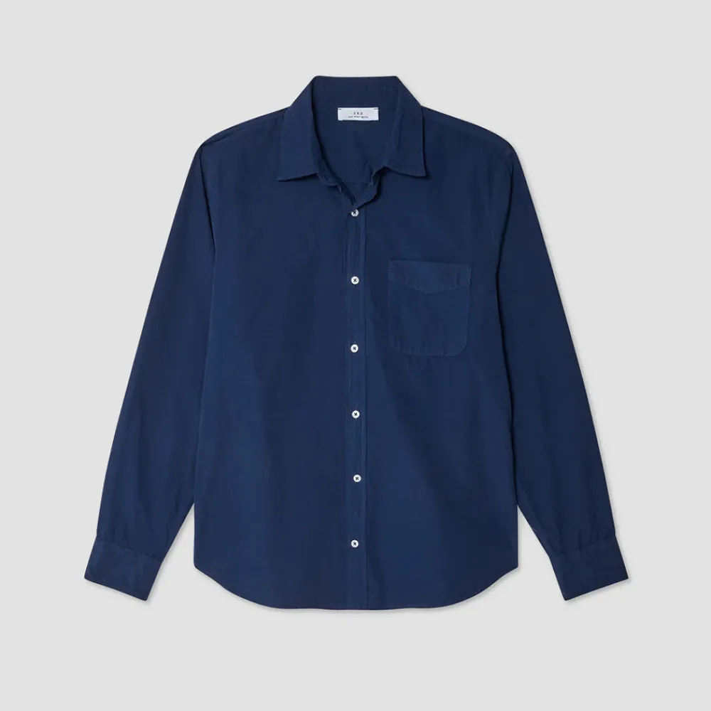 Discount Save Khaki United - Chemise en Poplin - Marine Bleu