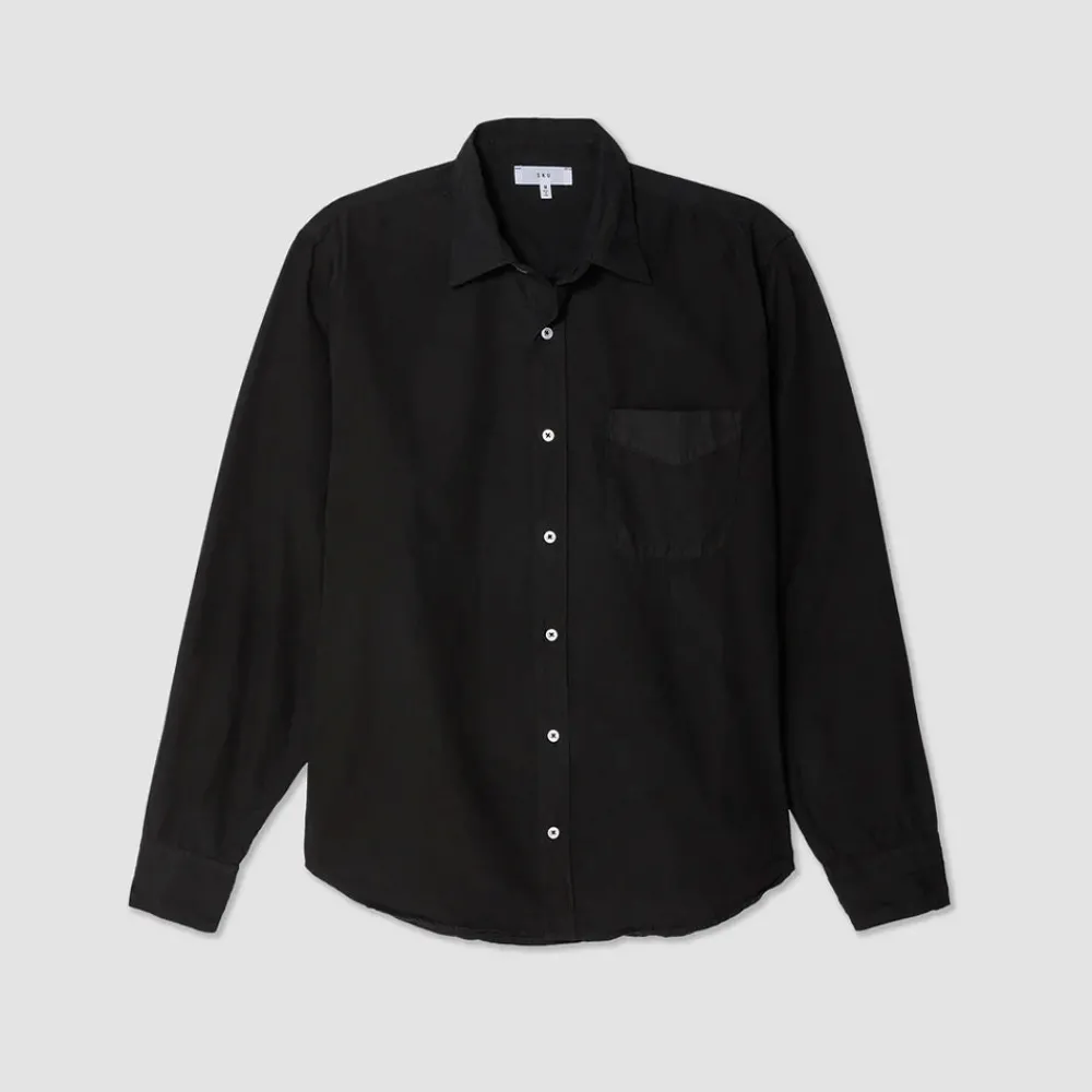 New Save Khaki United - Chemise en Poplin - Noir