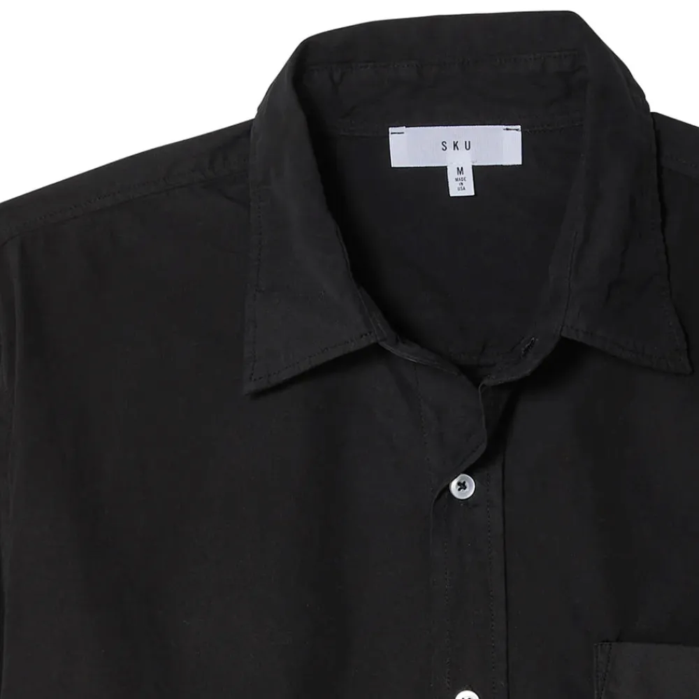 New Save Khaki United - Chemise en Poplin - Noir