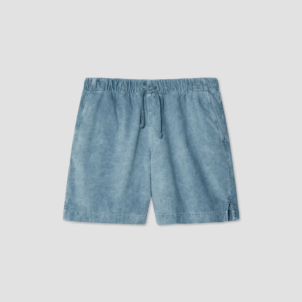 Clearance Save Khaki United - Short Velours - Bleu