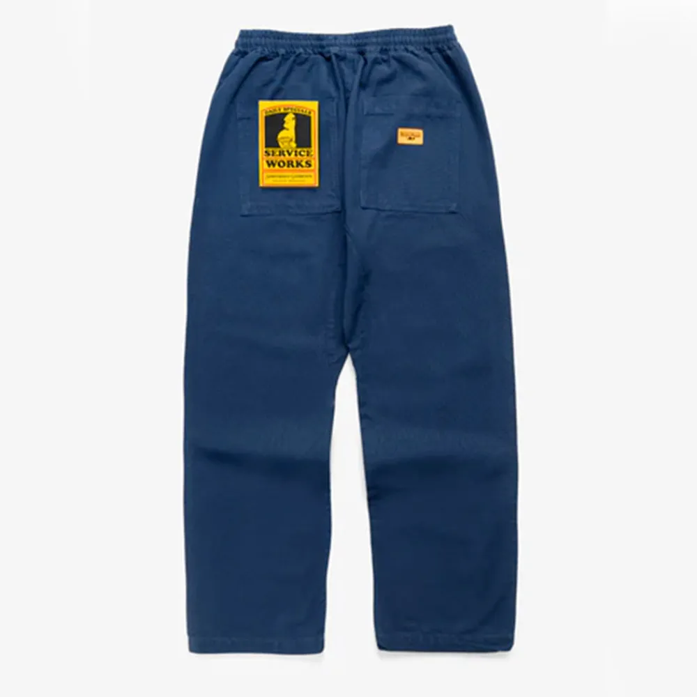 Outlet SERVICE WORKS - Pantalon Chef Canvas - Marine