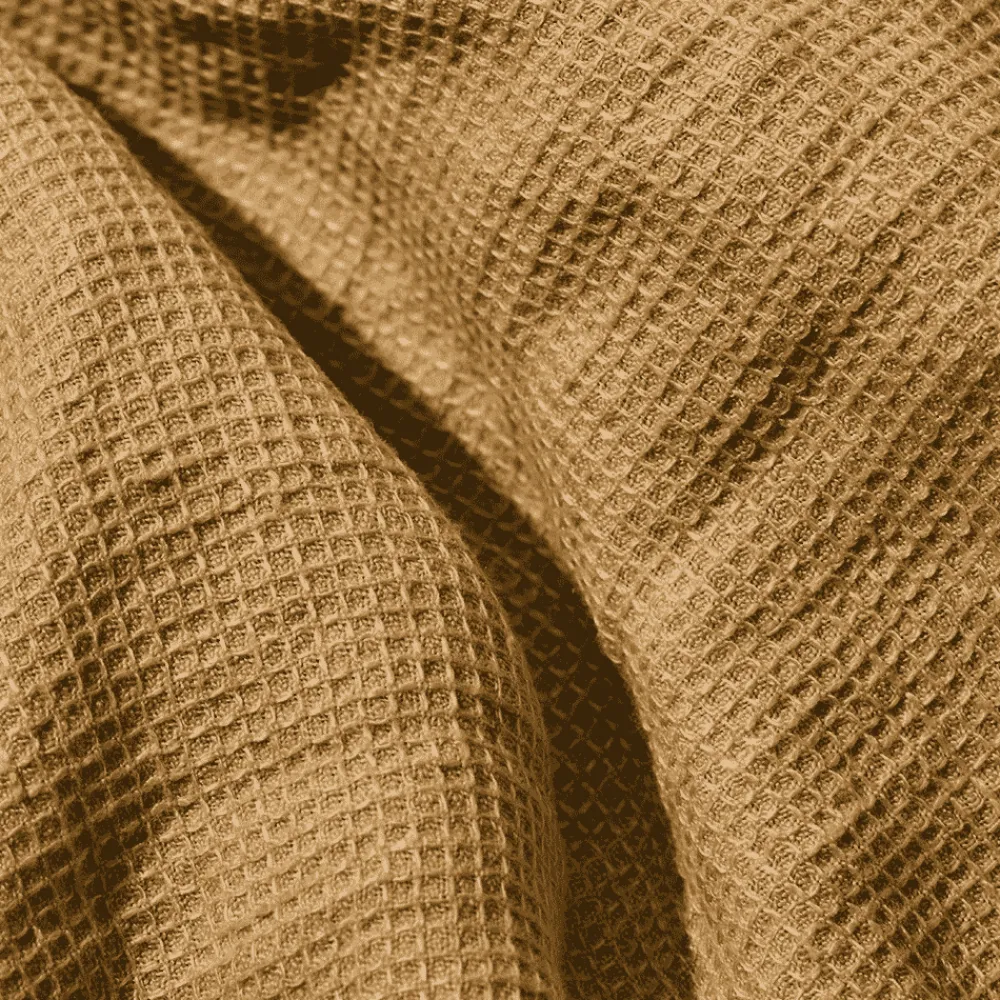 New 200 LINTEX Serviette de bain invité en lin - Nid d'abeille - Jaune Asahi JauneAsahi